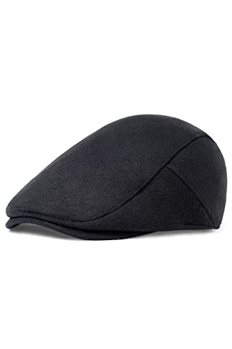 Image of BABEYOND Men's Flat Cap Newsboy Hats Herringbone Tweed Cabbie Hats for Men 1920s Ivy Irish Driving Hats Gatsby Hat
