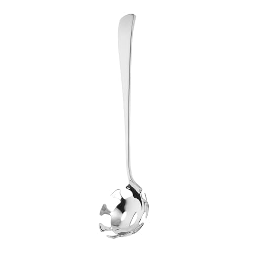 PRETYZOOM Colador De Espagueti Cuchara De Filtro De Acero Inoxidable Cucharón Espaguetis Colador Pasta Cuchara De Skimmer De Acero Inoxidable Silver
