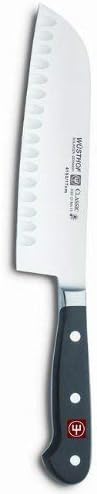 Miniatura 3 de Cuchillo Santoku de 5 pulgadas con filo cóncavo de acero rico en carbono de Wusthof CLASSIC 7 Santoku Knife 7 Negro