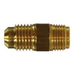 12252 Adapter, 1/4 in Male SAE Flared x 1/4 in Male Inverted Flared, Brass (4 Pack)