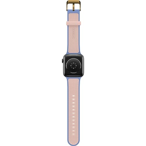 OtterBox All Day Watch Band for Apple Watch 44/45/46mm, Replacement Durable Soft Touch Silicone Strap for Apple Watch Blue/Beige - Image 3