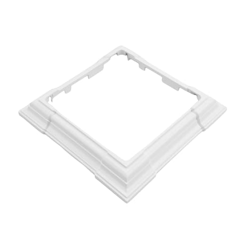 WEATHERABLES Adjustable Vinyl Skirt - Weatherproof Premium Vinyl with Easy Installation on Patios, Porches, Mailbox Posts, or Fence Posts (White)