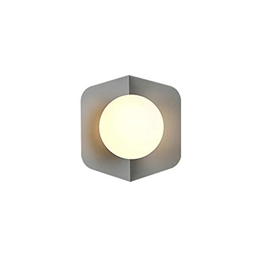 Luminaire applique murale LED haut de gamme au design gris épuré pour intérieur