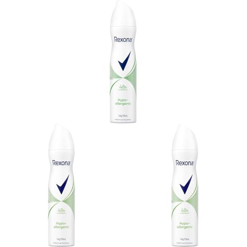 Rexona Women Hypo-Allergenic Deodorant 48H 250 mL (Pack of 3)