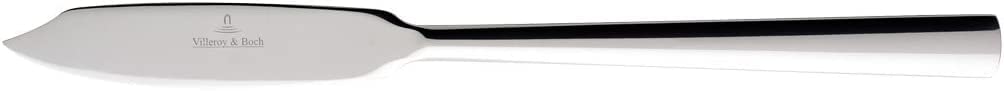 Villeroy & Boch Piemont Fischmesser 6 Stück Nr. 1262640110 und 4er Set EKM Living Edelstahl Strohhalme