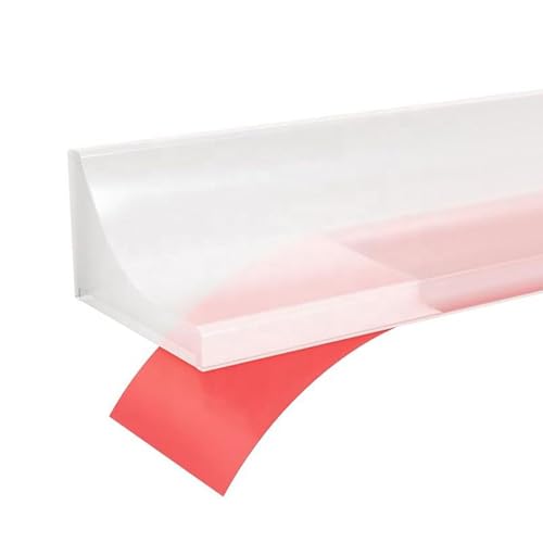 FOURGUN Sealing Strip Collapsible Water Dam Barrier Silicone Waterproof Guard Dry Wet Separation Leak-Proof Flexible Seal Strip for Showers/Sinks/Countertops/Kitchen/Homes/Hotels//Gym/bathrooms