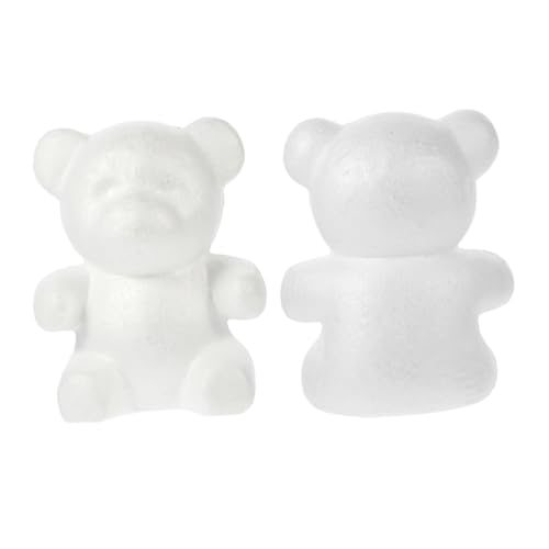 DIYEAH 2 Pezzi Modelli Polistirolo Decorazione Artigianale per Composizioni Floreali Materiale Schiuma Resistente per Pittura e Educativo