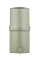 Boroux Compact Gravity-Fed Countertop Stainless Steel Water Filter System | 1.8 Gallons with 2 Authentic Black Foundation. Filters | Sage