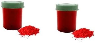 KULIA  Red Sindoor Powder Religious Pooja Item Kumkum Box Roli Suhag Sindoor Set Of 2 For Tilak Tika Puja Items Hindu Rituals Religious Sindoor Box Havan Samagri Wedding Gifts