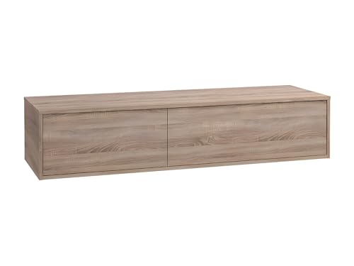 Vente-unique - Meuble sous Vasque Suspendu - Coloris Naturel Clair - L150 cm - ISAURE II