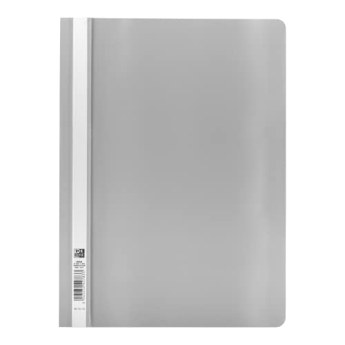 Oxford Schnellhefter A4, aus Kunststoff, grau, 10 Stück