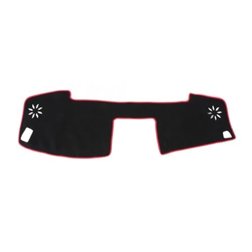 Tapis de bord anti-fissure pour Toyota Tundra Sequoia 2007-2013 à bord rouge