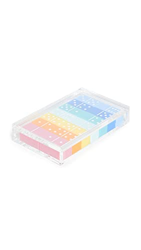 Set de dominó multicolor Lucite para mujer