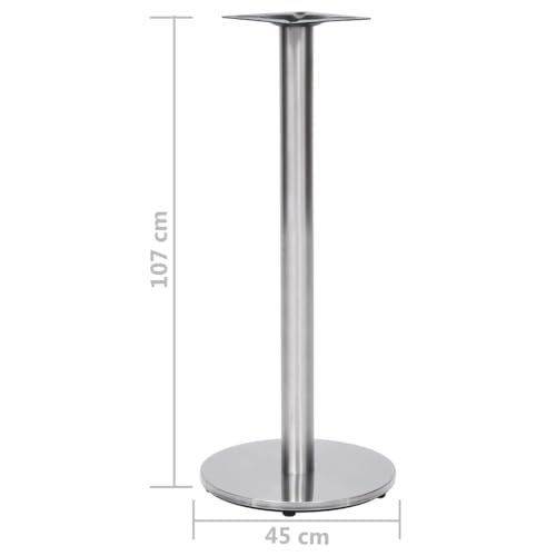 Pied de meuble stable pour table à manger et établi argent - 5