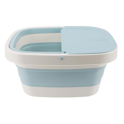 Standing Bath, Large Capacity Standing Bathroom Basin with Pedicure Handle (Blue)