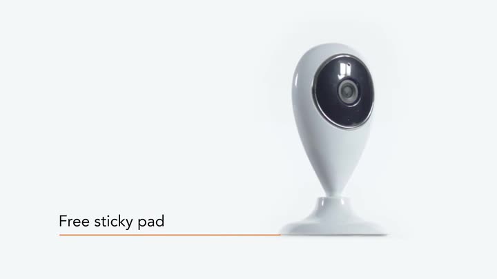 Teknique Wireless HD Ready Smart Baby, Pet and Home Surveillance Camera with Two-Way Audio, Motion Detection and Night Vision for IOS and Android 720p - White