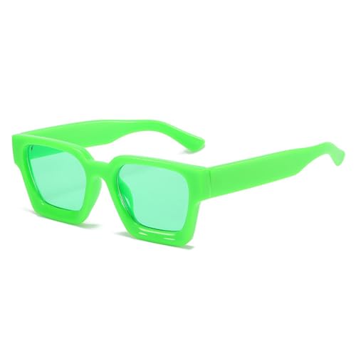 Lunettes de soleil UV400 vert cyan avec verres dégradés vintage