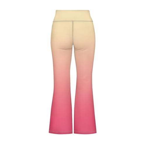 Gradient Flare Leggings for Girls asual Soft High Waist Gym Athletic Workout Long Bootcut Yoga Pants3