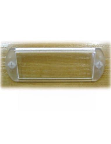 Btv - Juego tarjetero plastico 65x25mm transparente(10u)