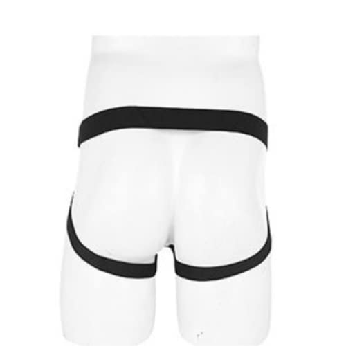 Cueca Jockstap Masculino em Elástico Preto Com Anel Peniano
