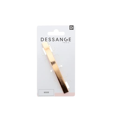 Barrette pour cheveux doré Dessange lot de 3 pinces en métal élégant