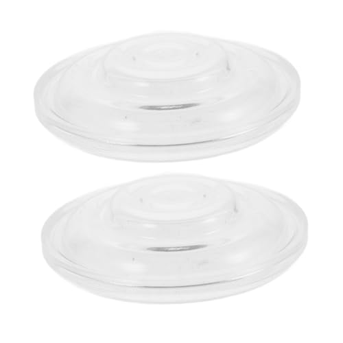 Sosoport 2pcs Valve Washable Accessories Silicone Diaphragms Wearable Parts Silicone Flange Flexible Parts Washable Flange for White
