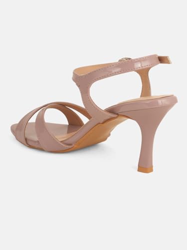 Image of DROP BOLD | Elegant Square Toe Mules Slim Heel Sandals for Women & Girls Stylish, Comfortable Stilettos Heel Sandal for Every Occasion