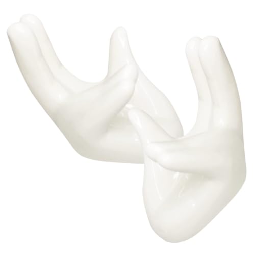 Alipis Easter Egg Display Holder Set Hand Shaped Ceramic Egg Cup Holders for Breakfast