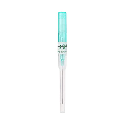 Piercing Needles,15PCS 18G IV Catheter Needles 18 Gauge Disposable Stainless Steel Hollow Body Piercing Needles for Ear Nose Belly Navel Nipple Piercing