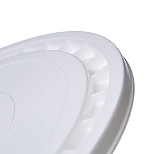 Hudson Exchange Premium 7 Gallon Bucket With Lid, Hdpe, White #TOP7