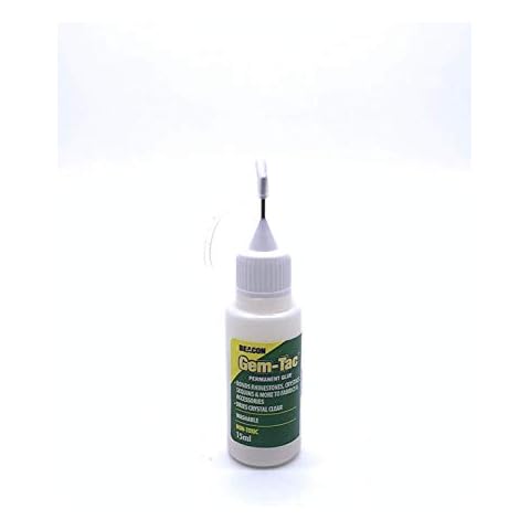 World of Sparkles 15ml Beacon Gemtec Adhesive with Crystal Needle for Applying Crystals, Rhinestones, Diamante, Diamonds, Arts & Crafts, DIY Projects and Fashion Accessories (1 Bottle) Cover