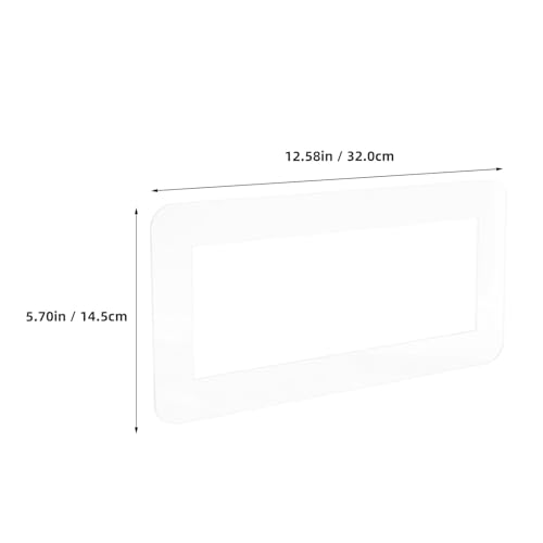 Protector de pared autoadhesivo acrílico transparente para interruptores y tomacorrientes 260x86 3