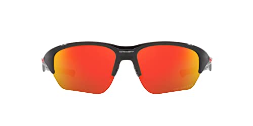 Oakley OO9363 Flak Beta Sunglasses,Ruby Iridium Polarized/Polished Black,64mm
