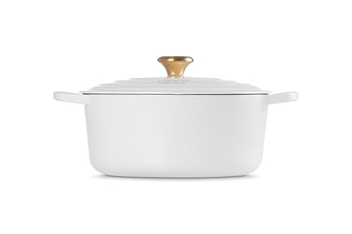 Image of Le Creuset Enameled Cast Iron Signature Round Dutch Oven, 7.25 qt., White