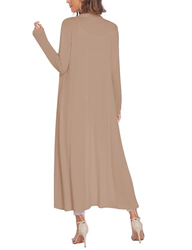 Image of Bluetime Women Floor Length Open Front Cardigan