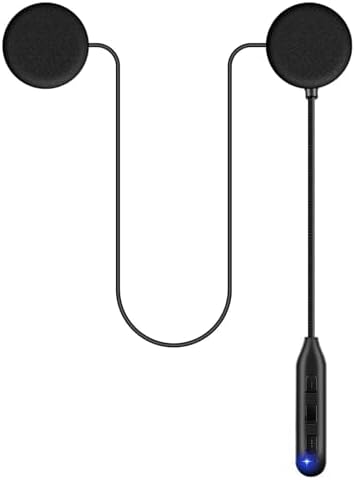 Motorcycle Helmet Bluetooth Headset Speakers with Good Sound,Loud,50 Hours Use,Large Button for Gloves,Fast and Stable Connection,Answer Automatically,Voice Assistant,IPX7 Waterproof,Easy Install