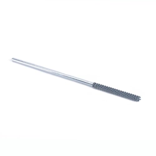 Garhgi Flexible Honing Brush with Carbon Steel Shank, Silicon Carbide Abrasive Nylon, Grit 320 Diameter 0.31"(8m) for Light Duty Engine Brake Cylinders Piston Rings Valve Guides Tubes Cam Bearings