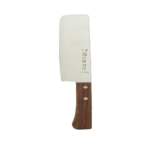 JAS013003 Japanese Vegetable Knife, 11.5" x 1.89" x .5", Riveted Wood Handle, Stainless Steel Blade