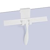 1er Set Duschabzieher Abzieher Dusche Bad Glastür Duschabzieher 28cm Silikon Gummi mit mit Silikon Haken , rutschfest Halterung, Allzweck Duschabzieher für Glastüren, Spiegel, Fliesen, Autos