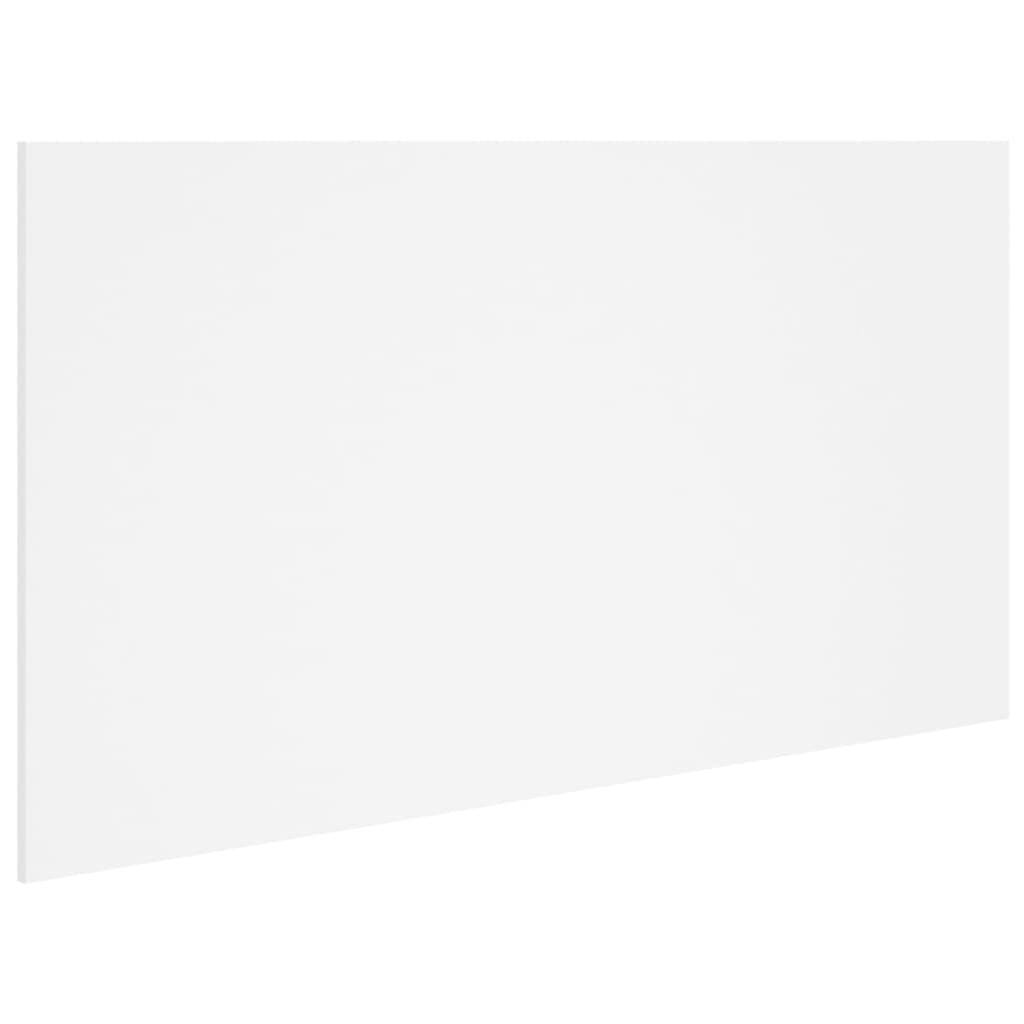 vidaXL Cabecero de Cama Cabezal Dormitorio Estructura Habitación Mobiliario Muebles Decoración Adorno Madera Contrachapada Blanco 160x1,5x80 cm