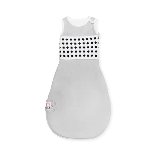 Nanit Breathing Wear Sleeping Bag 100% Cotton Baby Sleep Sack - Works Pro Baby Monitor to Track Breathing Motion Sensor-Free Real-Time Alerts