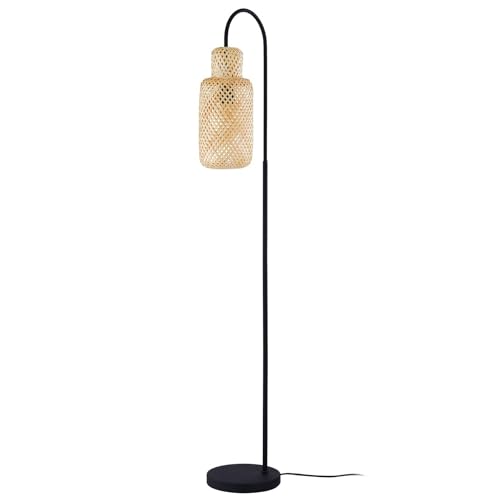 Lindby Floor Lamp Venora in Black Made of Metal for e.g. Living Room & Dining (1 Light Source, E27) from Standard