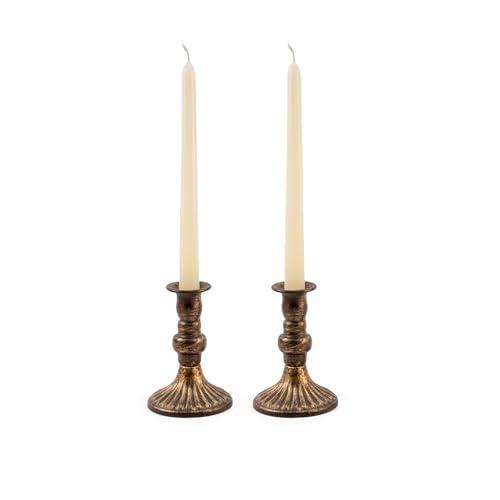 Farmhouse Candle Holders for Pillar Candles - Set of 2...