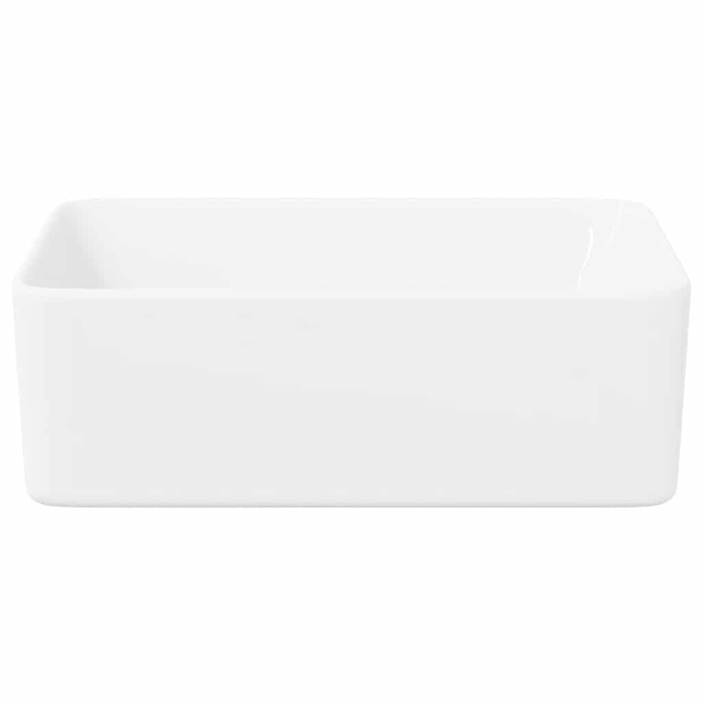 vidaXL Umywalka, 40 x 30 x 13 cm, ceramiczna, biała
