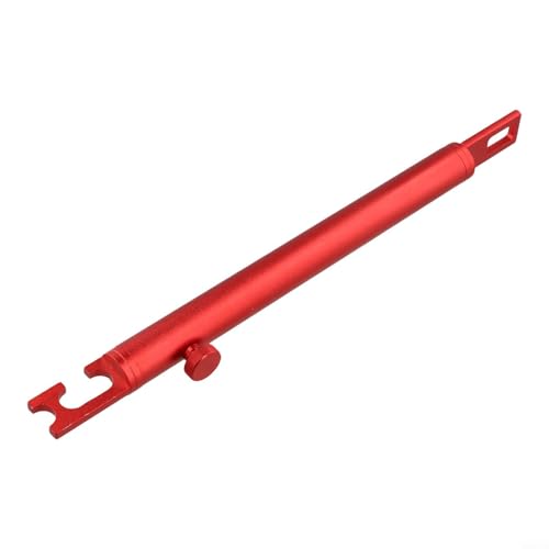 Soporte telescópico para puertas con soporte de fijación de aluminio rojo miniatura 2