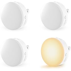 Night Light Plug in, Dimmable LED Mini Nightlights for Kids, 3CCT, 4 Pack | Auto Dusk to Dawn Sensor, Automatic On and Off Night Lamp for Hallway,Bedroom, Stairway, 3 Brightness, Energy Efficient
