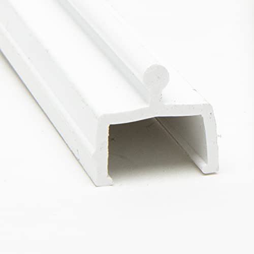 Sliding Screen Door Replacement - 72 White Vinyl Bottom Track Rail Repair Kit - Made in USA