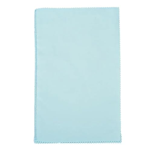 UALXPAO Paño de Limpieza de Plata Grande Multicapa, paño de Limpieza for pulir Joyas de Plata, 1 ud. para Joyas, Piezas Decorativas(Light Blue)