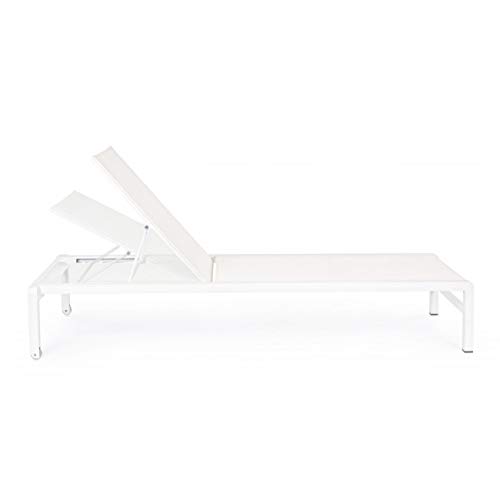 Lettino Impilabile Konnor Bianco con Ruote Cx21 Bizzotto cod.0662284