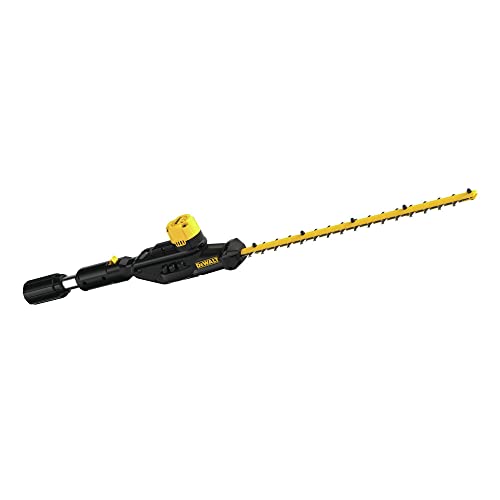 DEWALT 20V MAX* Pole Saw and Hedge Trimmer Attachment, 15-foot Reach, Brushless, Tool-Only (DCPS620B & DCPH820BH)